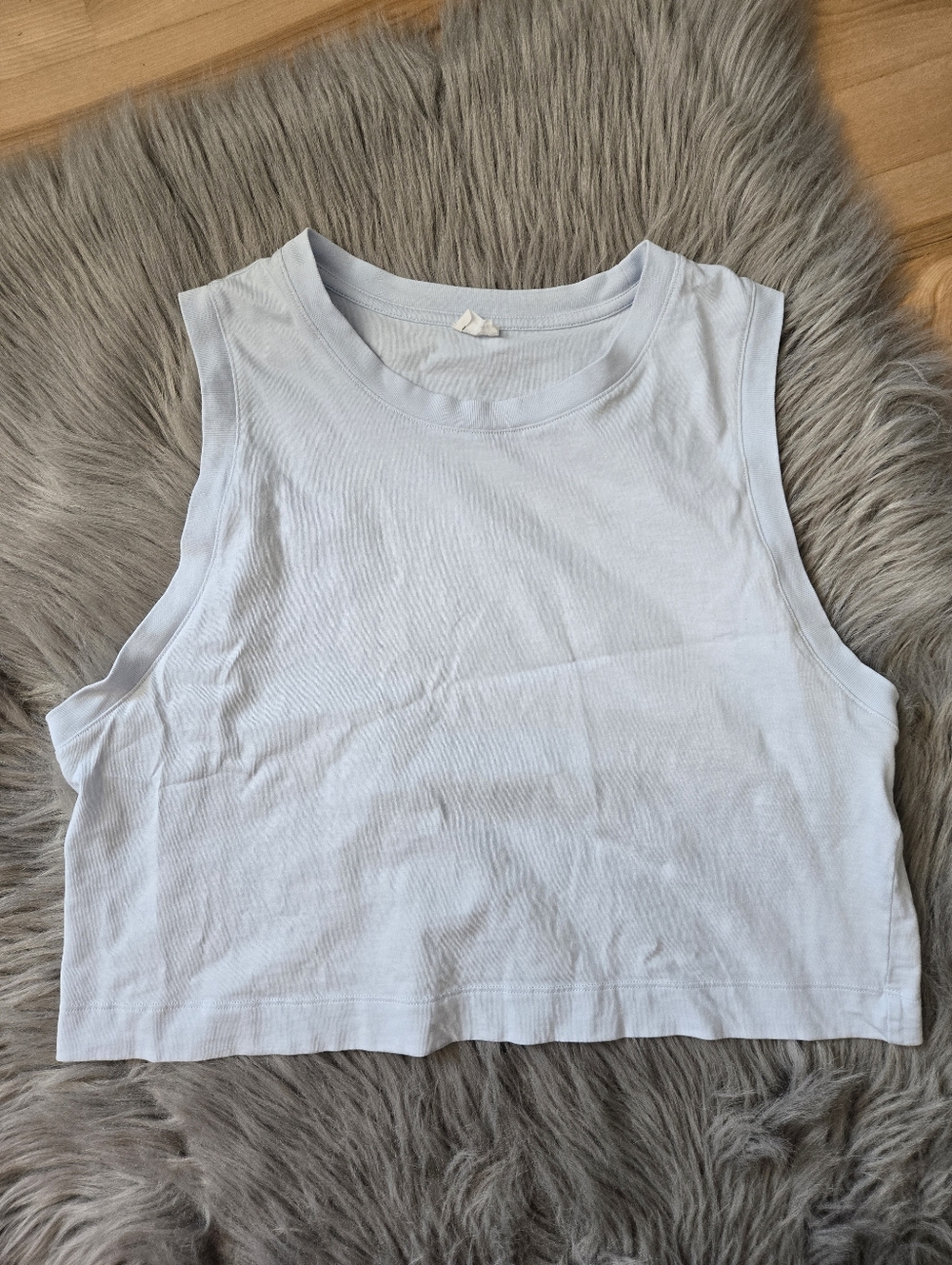 Wilfred Free Weekend Tank Pale Blue Crop Tank